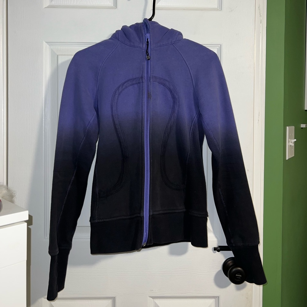 LULULEMON SIZE 2 SCUBA ZIP UP PURPLE